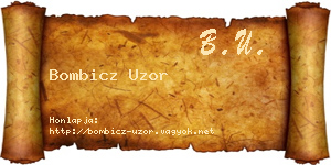 Bombicz Uzor névjegykártya